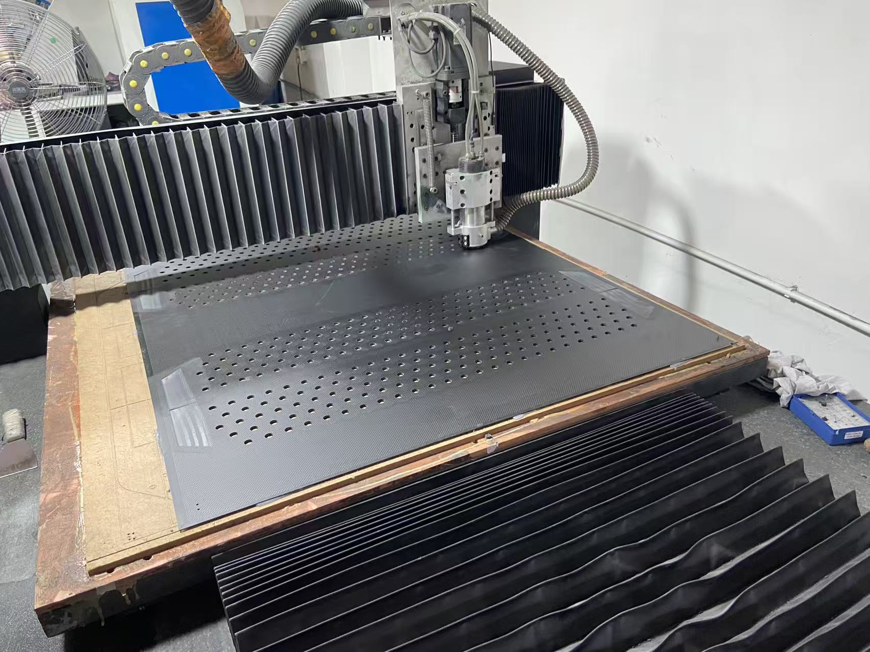 Carbon fiber parts production