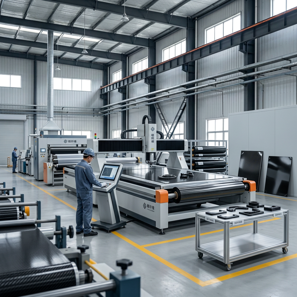 Carbon fiber industrial structural component